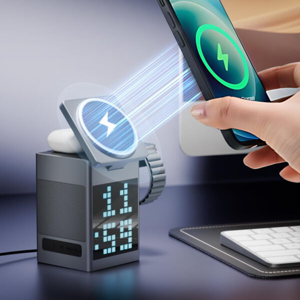 6 in 1 Multifunction wireless Charger with Bluetooth speaker - Image 5