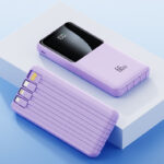 VoltMax 66W™ Smart 4-in-1 Power Bank – 10000mAh Fast Charging with Built-in Cables