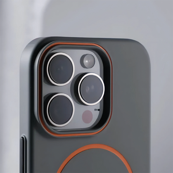 Ultrathin Orange Contrast MagSafe iPhone Case - Image 7