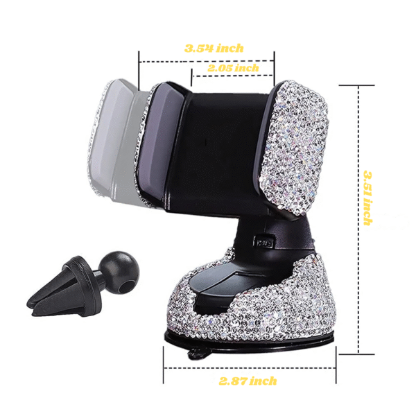Luxury Crystal Car Phone Mount - Image 5